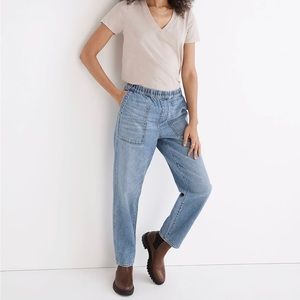 Madewell pull-on relaxed jeans xxs